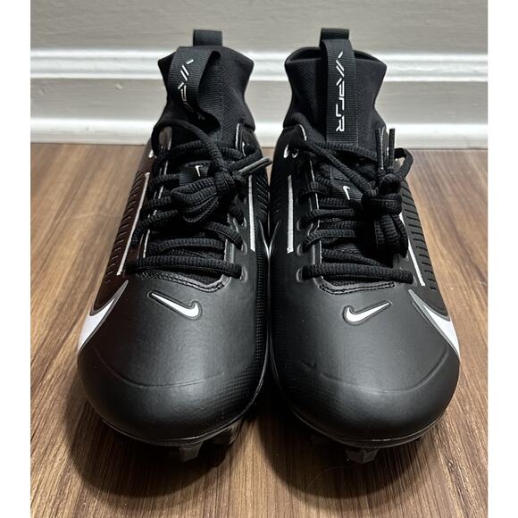Nike Vapor Edge Pro 360 2 Football Cleats (DA5456-001) Black / White Sz 13 - Picture 6 of 9